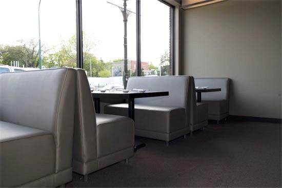 Restaurant Booth Seating Collection Laminate Frame Restaurant Booth with  Padded Seat and Back