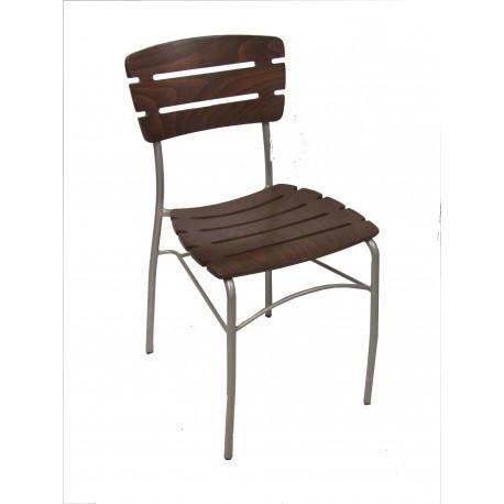 Chairs | Metal Slatback Wood/Metal Chair