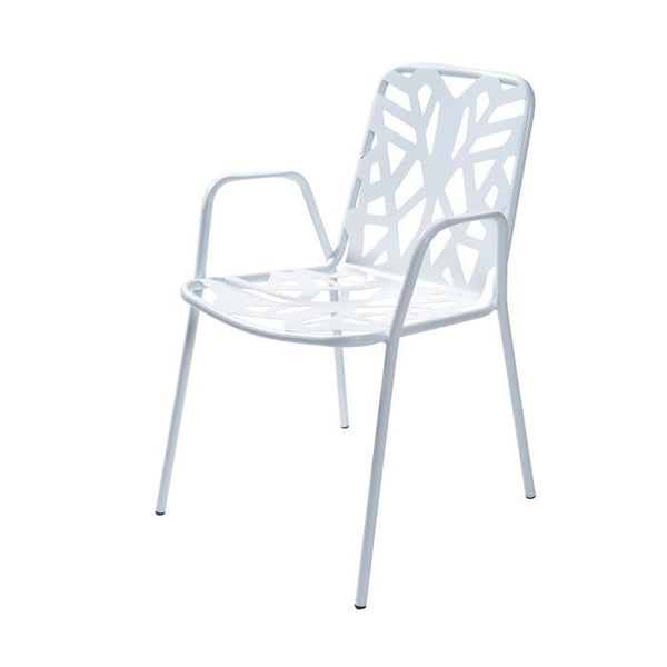 Chairs | Outdoor Fancy Leaf Outdoor Stacking Armchair