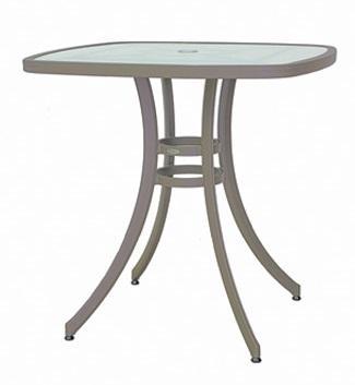 Outdoor | Bar Tables Pisa 36″ Square Bar Table w/Acrylic Top